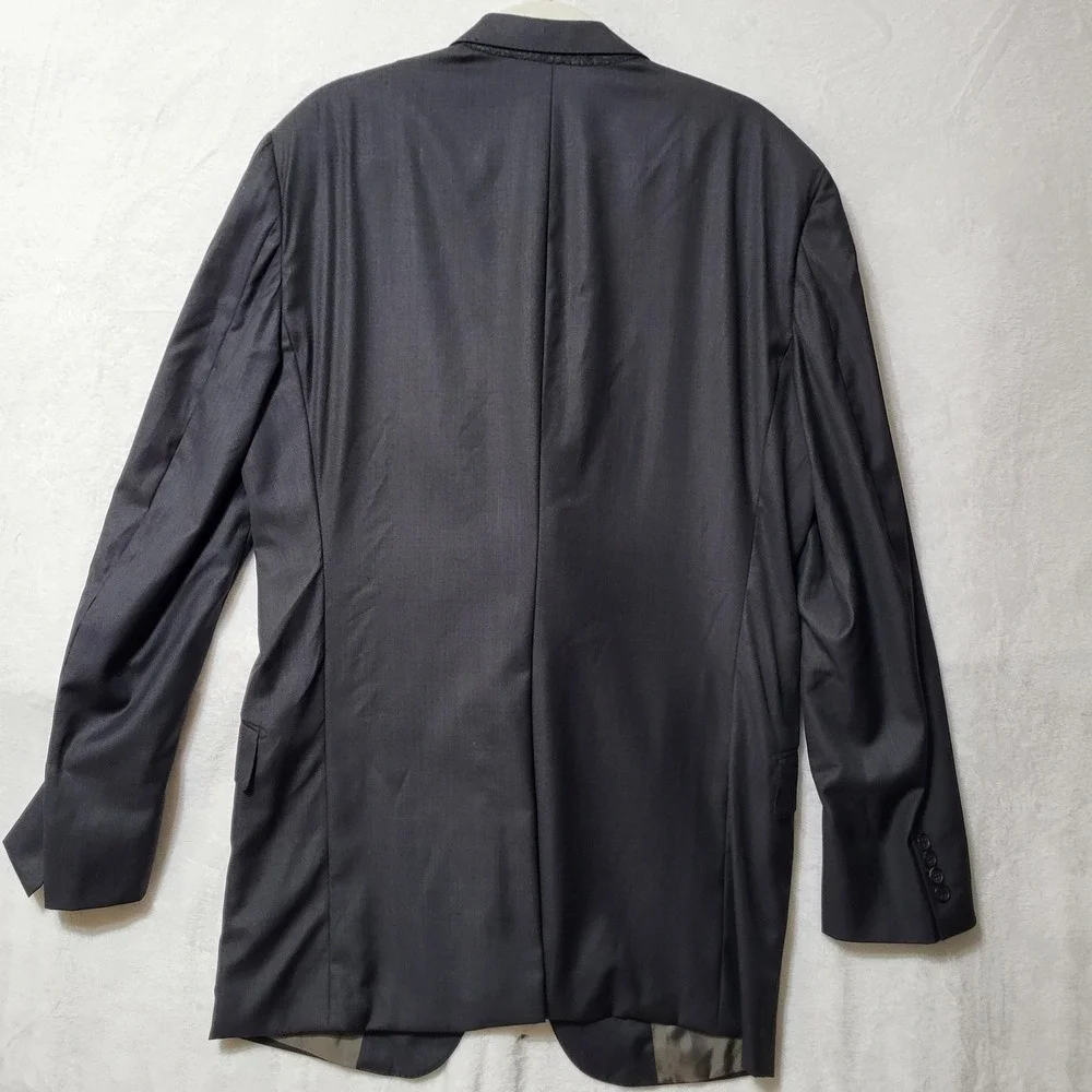 Hickey Freeman‎ Blazer Loro Piana Wool Sport Coat Blazer Two Button Gray 42 Long